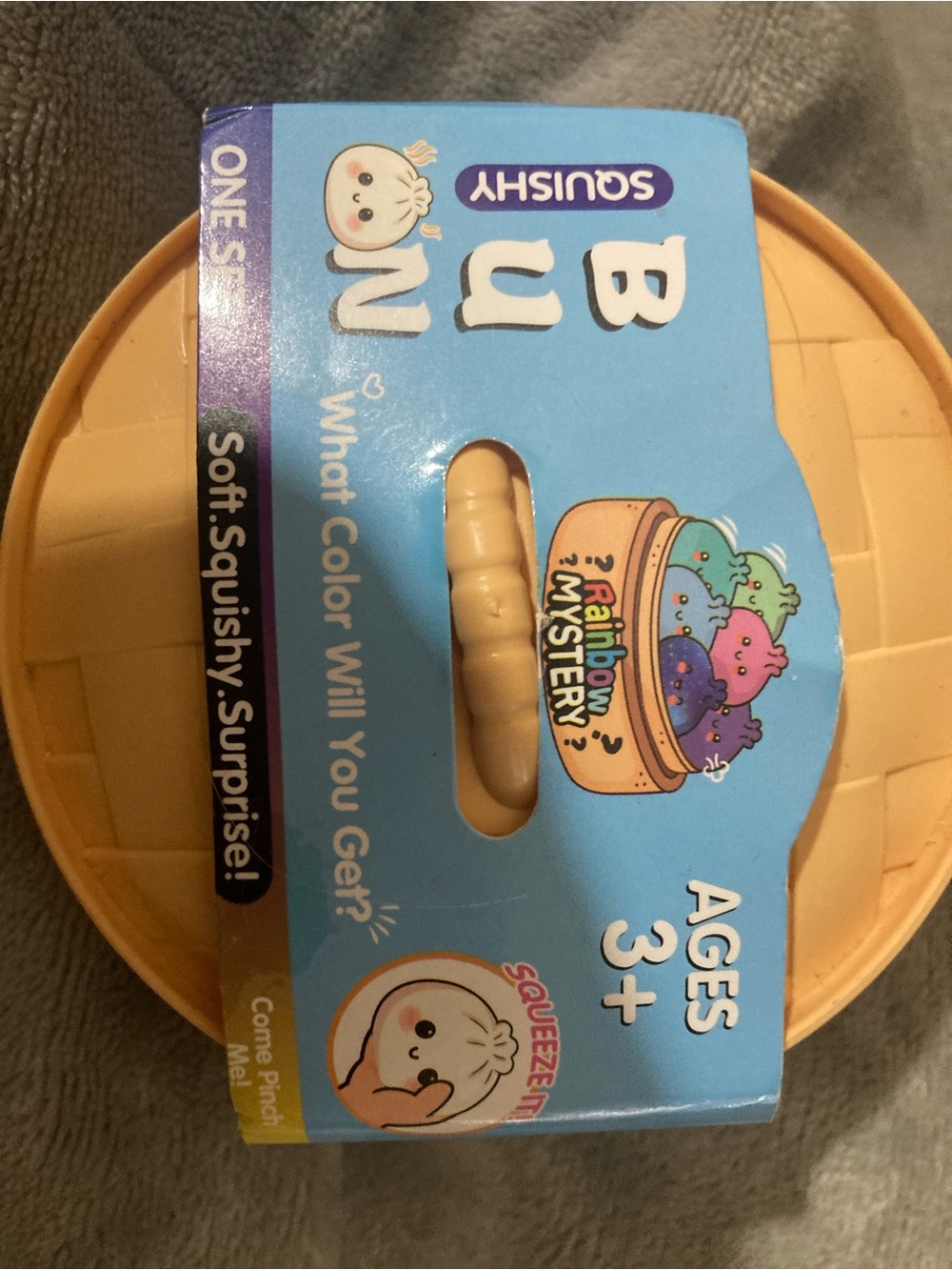 Squishy Bun Rainbow Mystery Surprise Toy - Yellow